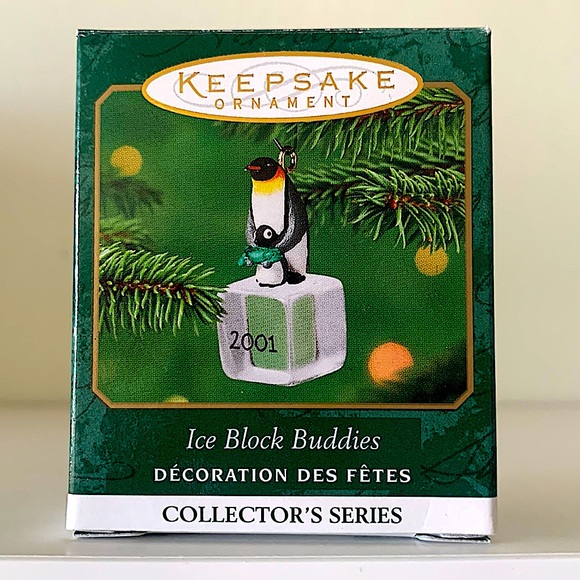 Hallmark Ice Block Buddies Miniature Christmas Ornament - Picture 1 of 1